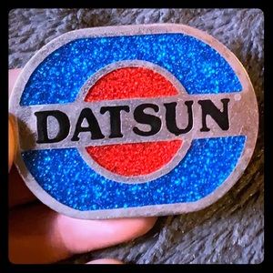 Vintage Datsun belt buckle